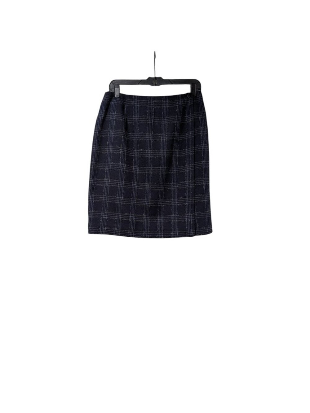Worthington NWT Vintage Plaid Tweed Wool Pencil Skirt Dark Academia Sz 12T
